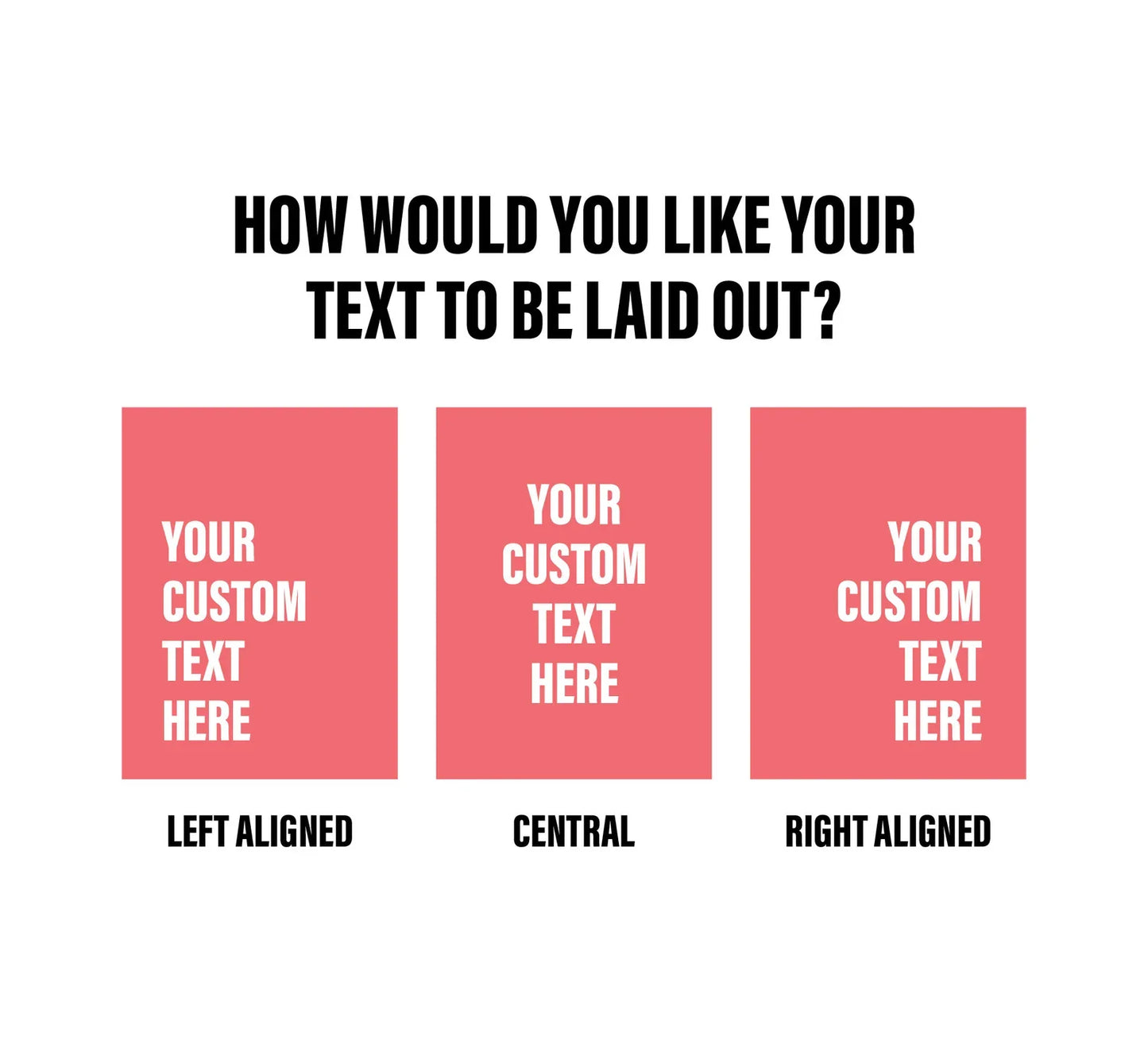 Custom Text Print – Personalised Quote Wall Art with Your Own Words, Font & Colour