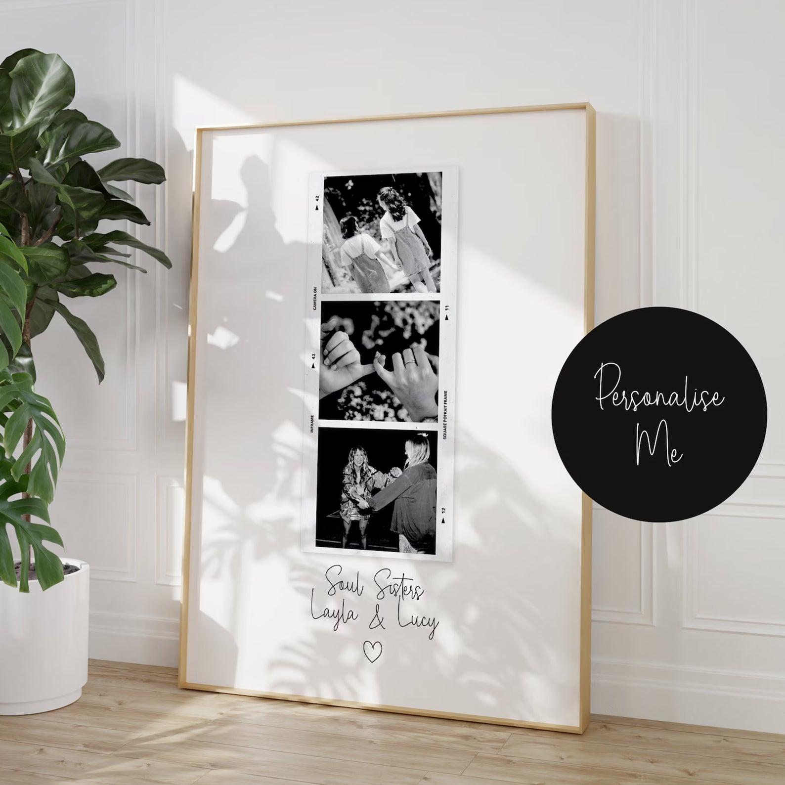 Unique Polaroid-style gift for a sister’s birthday, perfect for cherishing memories and sisterly bonds.