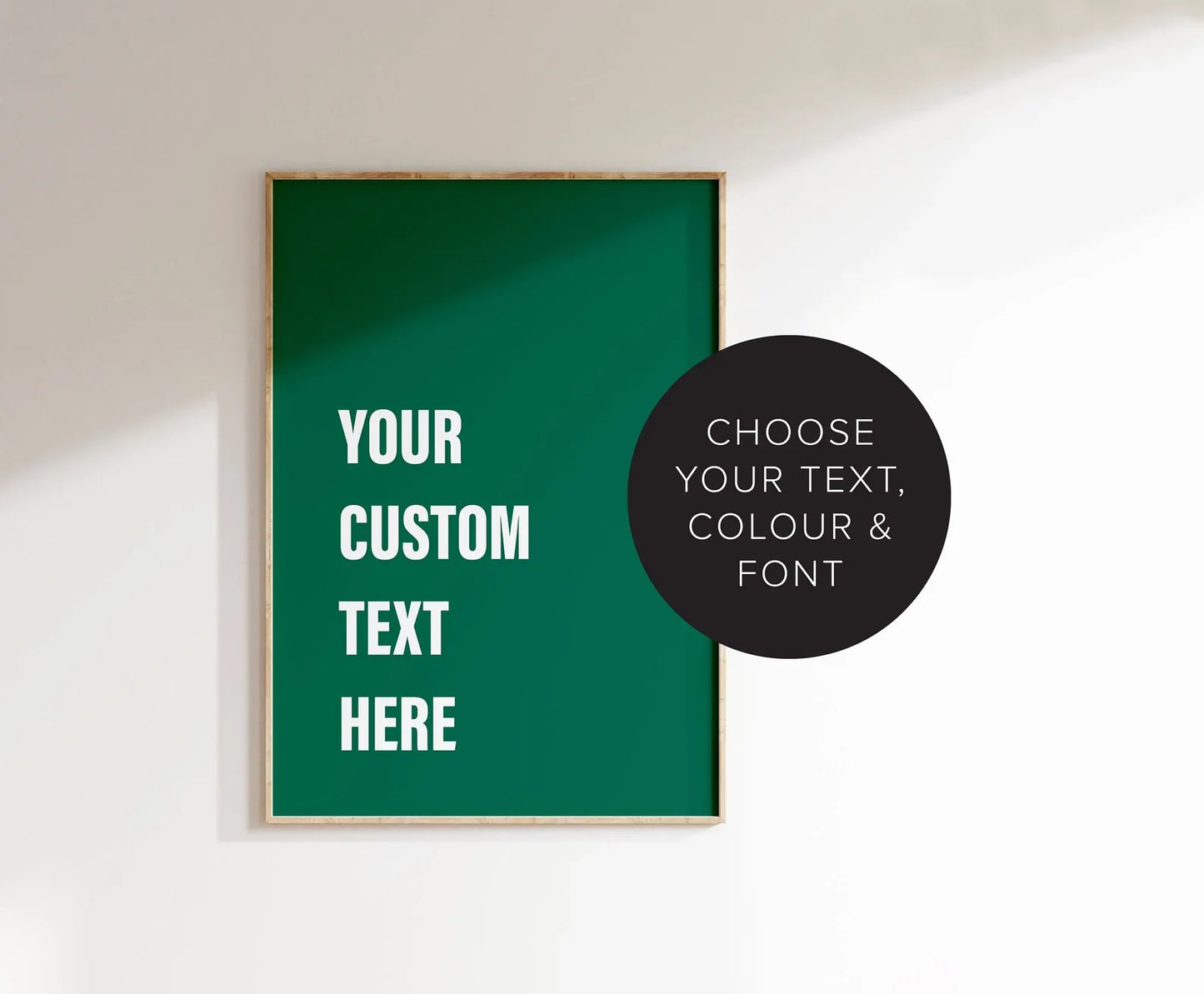 Custom Text Print - Customised Quote Print - Custom Lyric Print - Personalised Wall Art with Your Own Words and Colour Choices