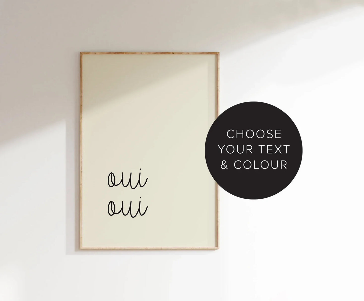 Oui Oui French Quote Print, Bathroom Wall Art, Prints Wall Art For Bathrooms, Oui Oui Typography Print, French Wall Decor, Gallery Wall